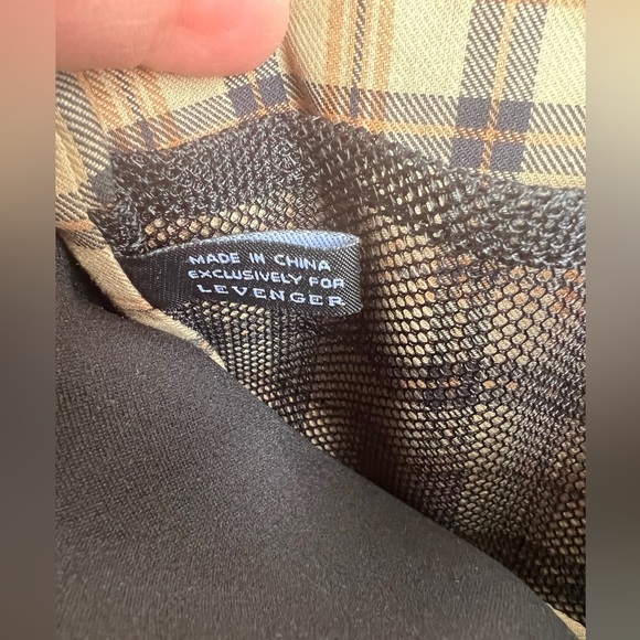 Levenger Bomber Jacket Brown Pebble Leather Zipped Pouch - Picture 6 of 8